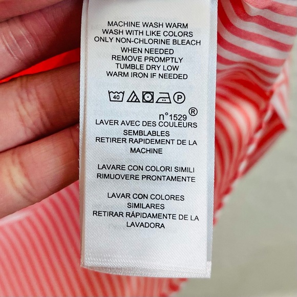 Lauren Ralph Lauren Non Iron Striped Long Sleeve Shirt Women XL Old Money Office - Picture 6 of 10